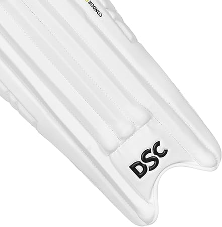 DSC Condor Flite Cricket Wicket Keeping Leg Guard | Color: Multicolor | Size: Youth | For Men and Boys | Mesh Instep | Perfect Fit | Compact Wrap-Around Fit