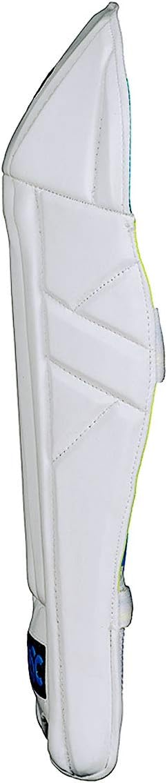 DSC Intense Shoc Cricket Wicket Keeping Legguard | Color: White | Material: PVC | for Men & Boys | Mesh Instep | Highly Comfortable | Perfect Fit | Low Density Foam in The Bolsters