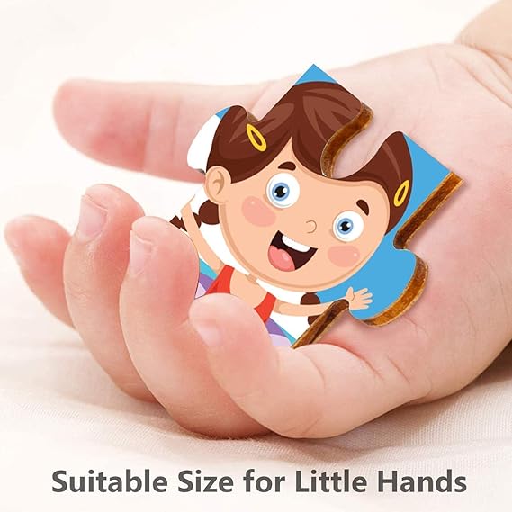 Webby Baby 4-in-1-Holzpuzzle zum Thema Wetter und Jahreszeiten, pädagogisches Puzzle für Kinder ab 2 Jahren, fördert das Gedächtnis, kreatives Denken und die Farberkennung, sicheres, umweltfreundliches Holz, 36 Teile