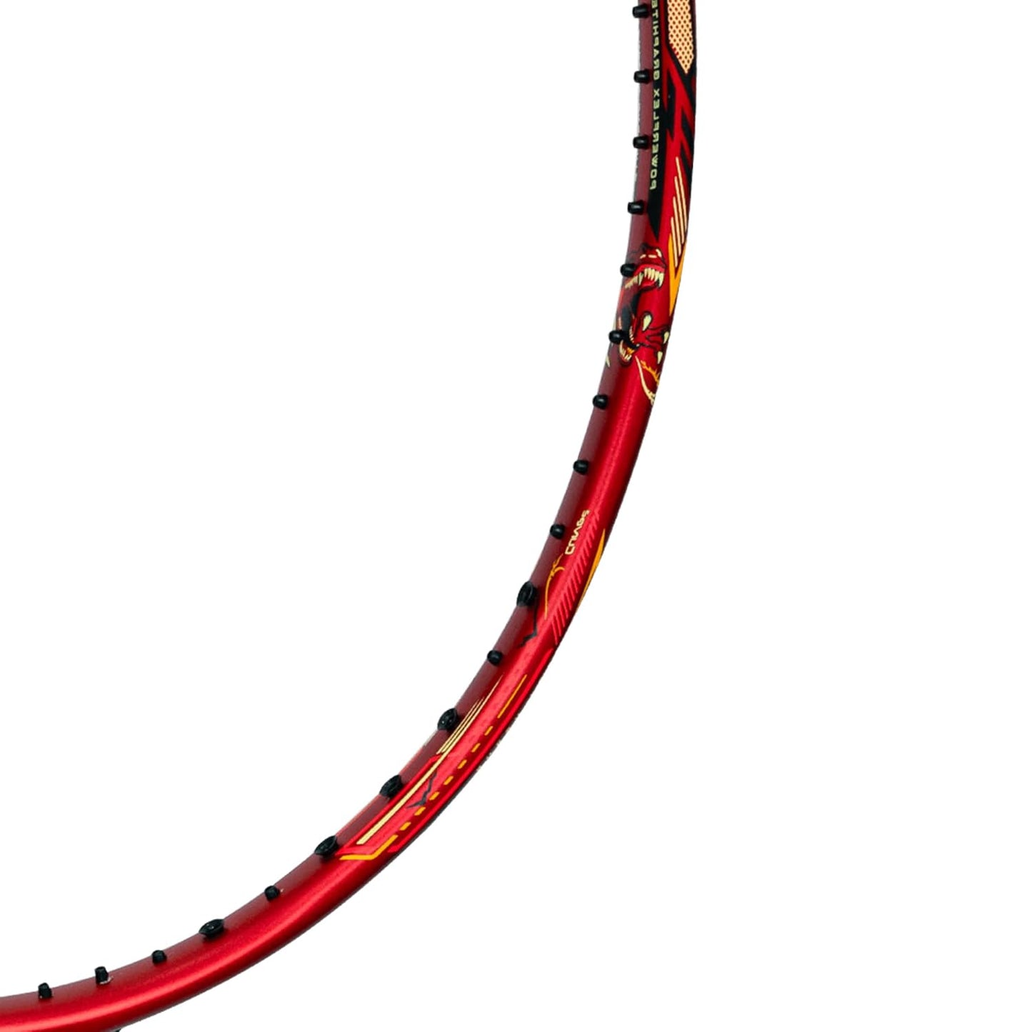 Hundred T-Rex 800 bespannter Badmintonschläger mit Vollbezug | 84 Gramm | Maximale Spannung ≤32 lbs