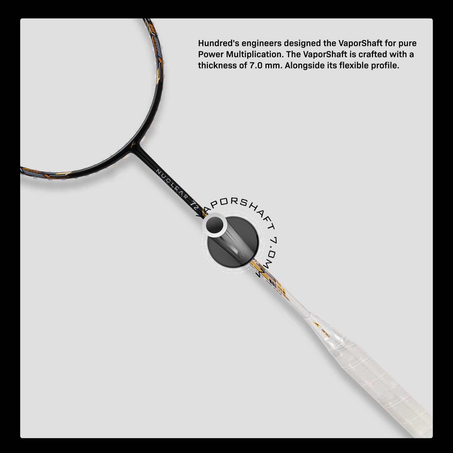 Hundred Nuclear 72 Badmintonschläger