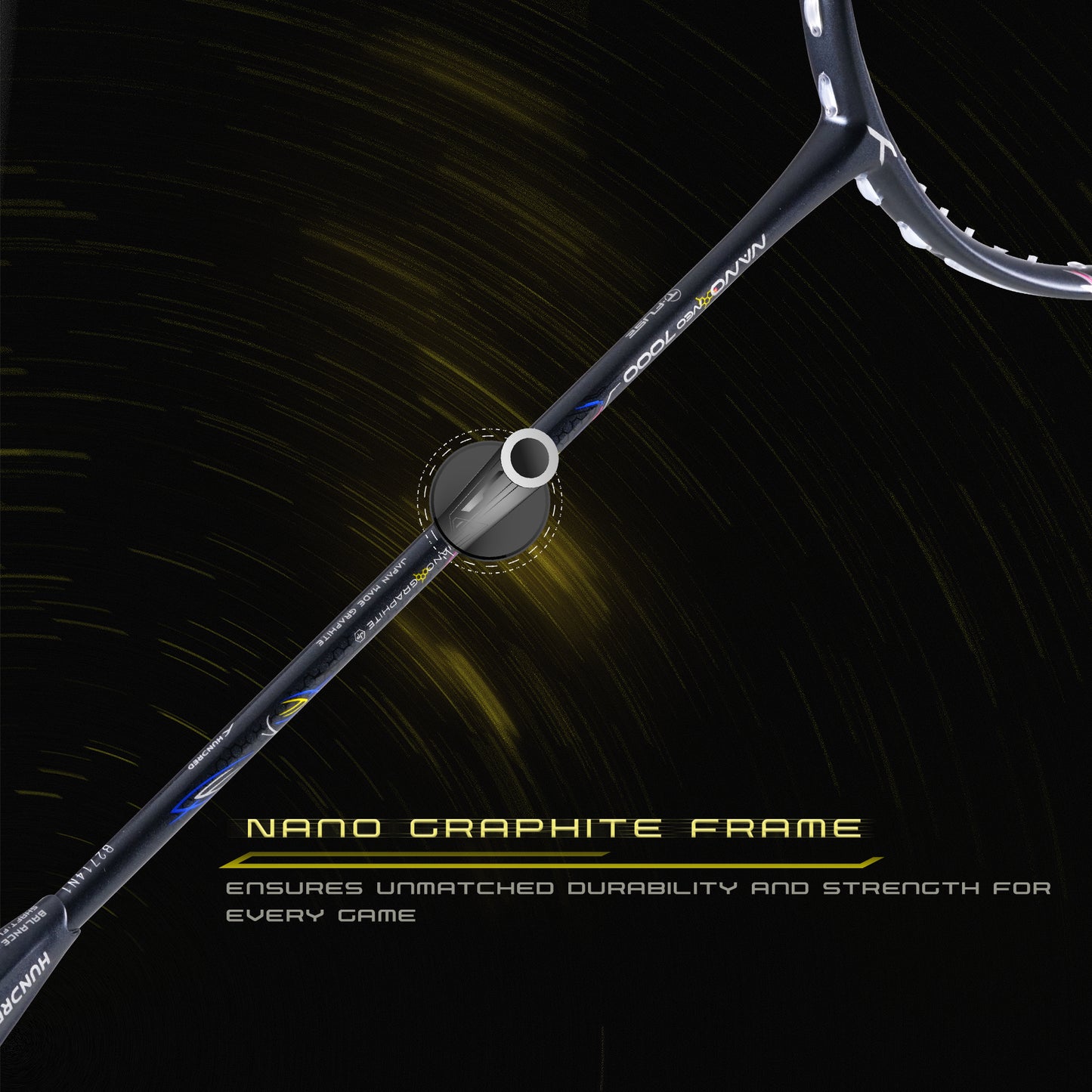 Hundred Nano Neo 7000- 4U Badmintonschläger