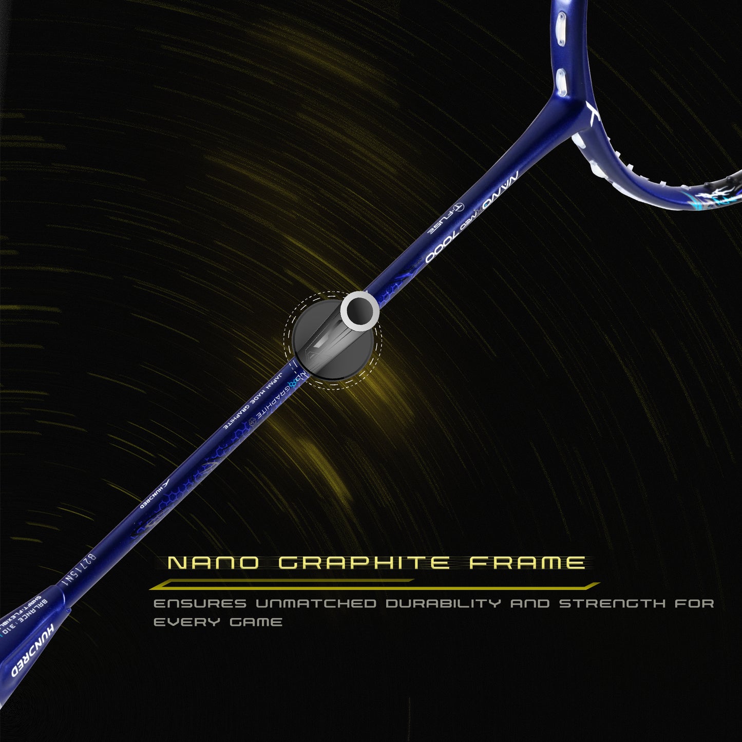 Hundred Nano Neo 7000- 4U Badmintonschläger