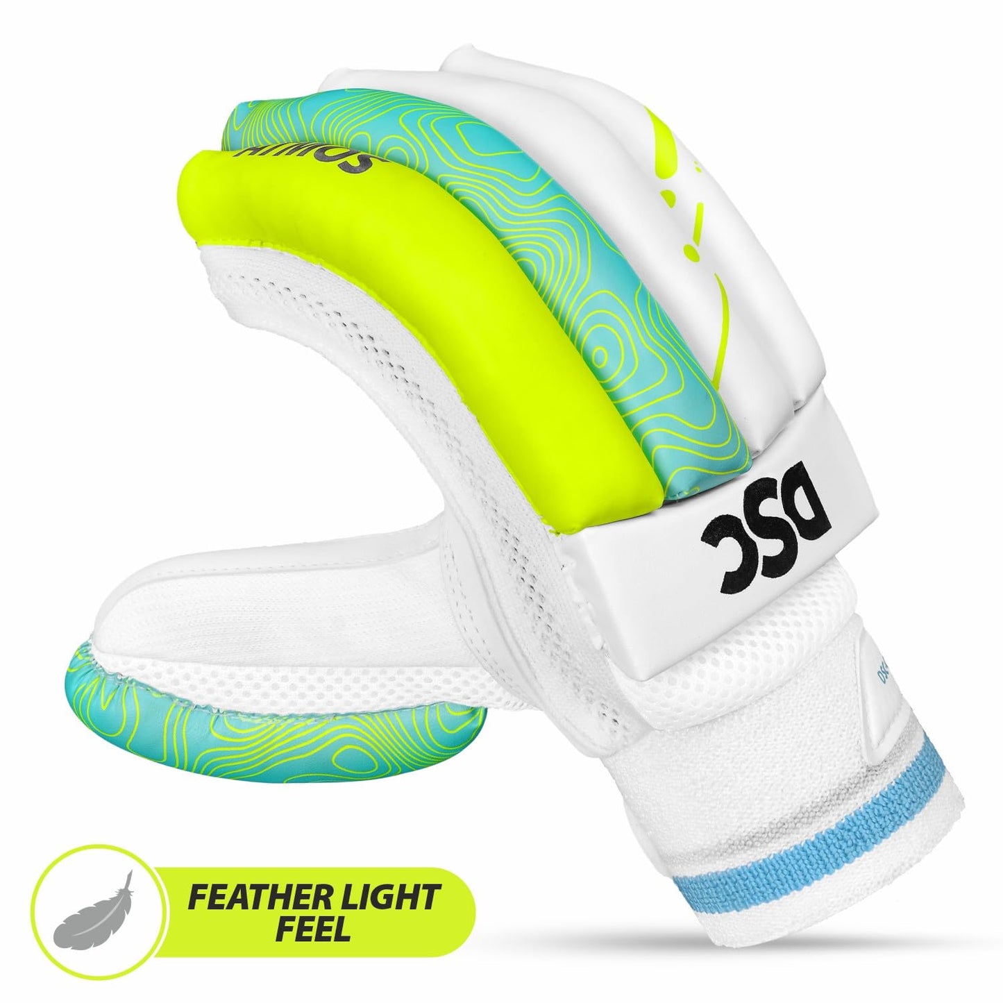 DSC Condor Atmos Cricket Batting Gloves | Multicolor | Für Linkshänder Batsman