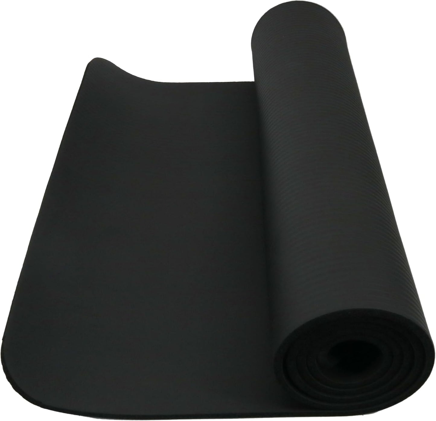 Endless NBR Black Yoga Matte | Bequeme und strapazierfähige Gymnastikmatte | Anti-Rutsch-Phthalat getestet | Größe: 183 * 61cm, 1cm dick | Farbe: Schwarz | NBR-Schaum | Übung, Yoga, Pilates und Workouts