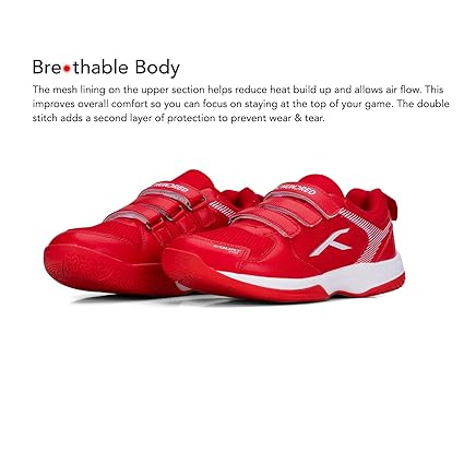 HUNDRED Herren Court Star Badminton Schuhe (Non Marking) | Leicht & Langlebig | X-Cushion Schutz