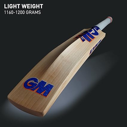 GM Sparq 303 Cricket Bat für Herren und Jungen (Beige, Größe – Harrow) | Material: Englische Weide | Spielfertig | Leichtgewicht | Ideal für Lederball | Für fortgeschrittene Spieler