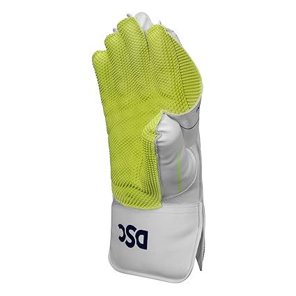 DSC Intense Attitude Wicket Keeping Handschuhe | Farbe: Mehrfarbig | Größe: Herren | Für Herren | Material: Polyvinylchlorid | Baumwollfutter in den Manschetten | Netz zwischen Daumen und Zeigefinger