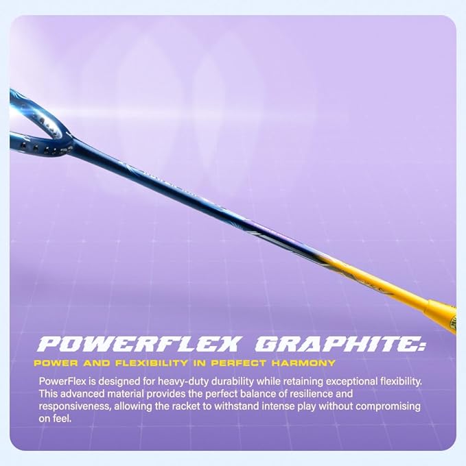 Hundred Power Ray 900 Badmintonschläger mit Vollbezug | 79 Gramm | Maximale Spannung ≤32 lbs