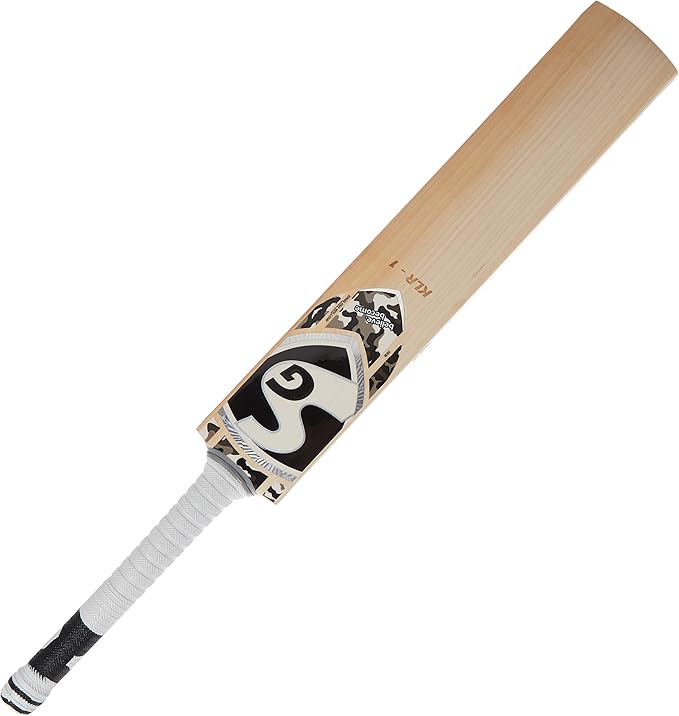 SG Klr 1 Cricketschläger | Farbe: Beige/Weiß | Größe: Short Handle | Material: English Willow | Für Männer & Jungen | Leichtgewicht | Langlebig | Maximale Stabilität & Power | Kraftvolle Schläge