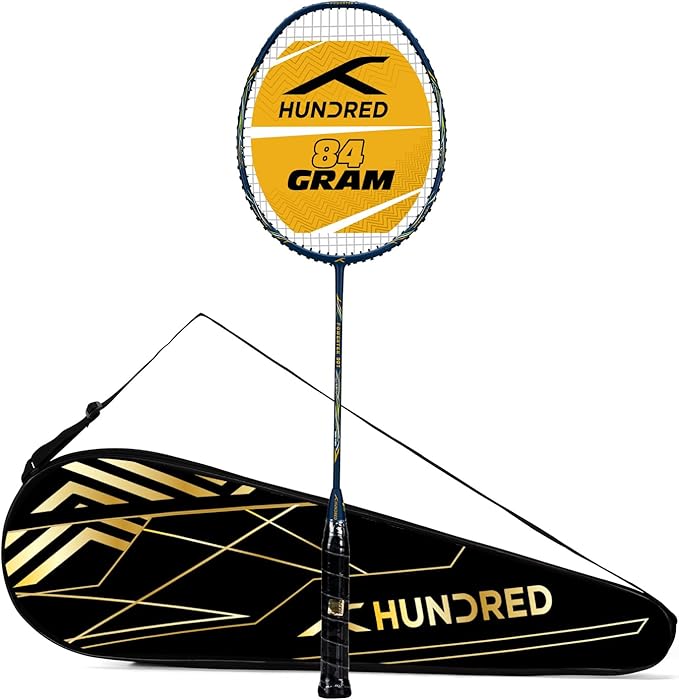 Hundred Powertek 900 Series Badmintonschläger aus Graphit mit vollständiger Abdeckung (Gewicht: 4 HE)