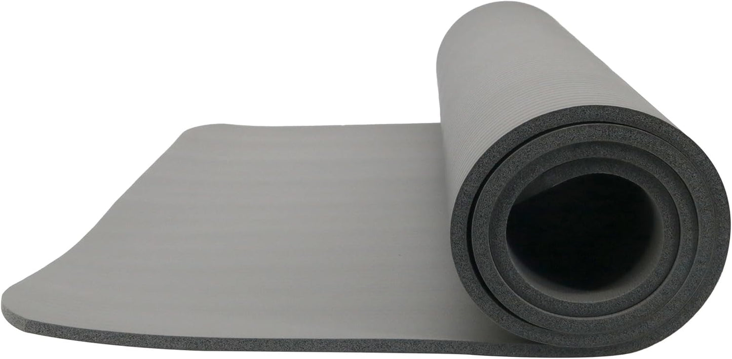 Endless NBR Black Yoga Matte | Bequeme und strapazierfähige Gymnastikmatte | Anti-Rutsch-Phthalat getestet | Größe: 183 * 61cm, 1cm dick | Farbe: Schwarz | NBR-Schaum | Übung, Yoga, Pilates und Workouts