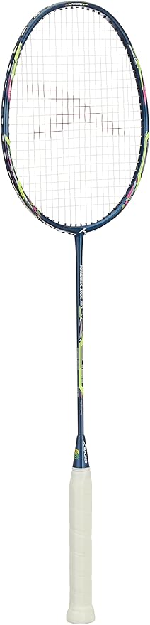 HUNDRED Powertek 2000 PRO Badminton Racket with Full String (Size: Standard, Grip Size: G6) | Stringing | Material: Graphite | For advanced players | Weight: 90 grams | Maximum string tension - 22-24lbs