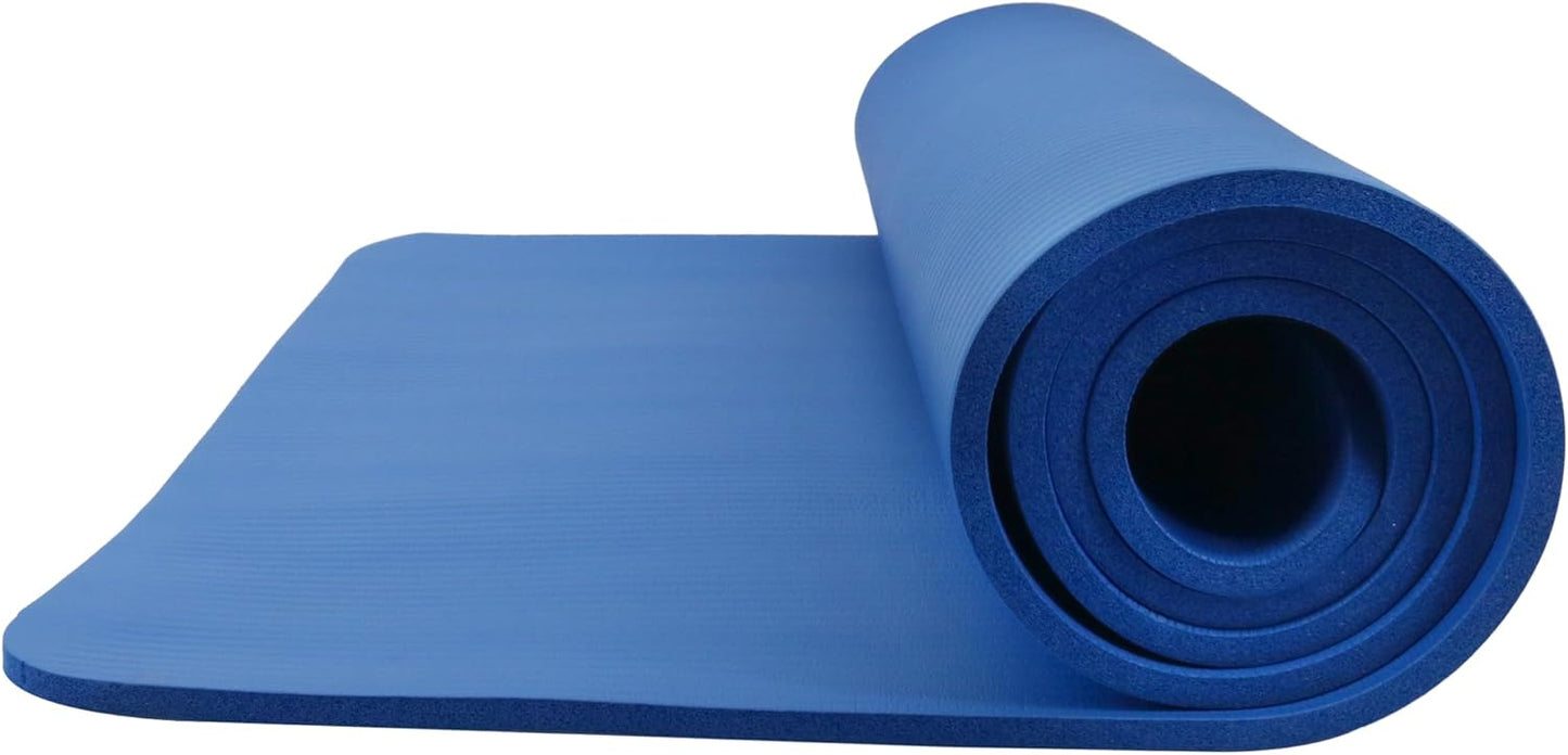 Endless NBR Black Yoga Matte | Bequeme und strapazierfähige Gymnastikmatte | Anti-Rutsch-Phthalat getestet | Größe: 183 * 61cm, 1cm dick | Farbe: Schwarz | NBR-Schaum | Übung, Yoga, Pilates und Workouts