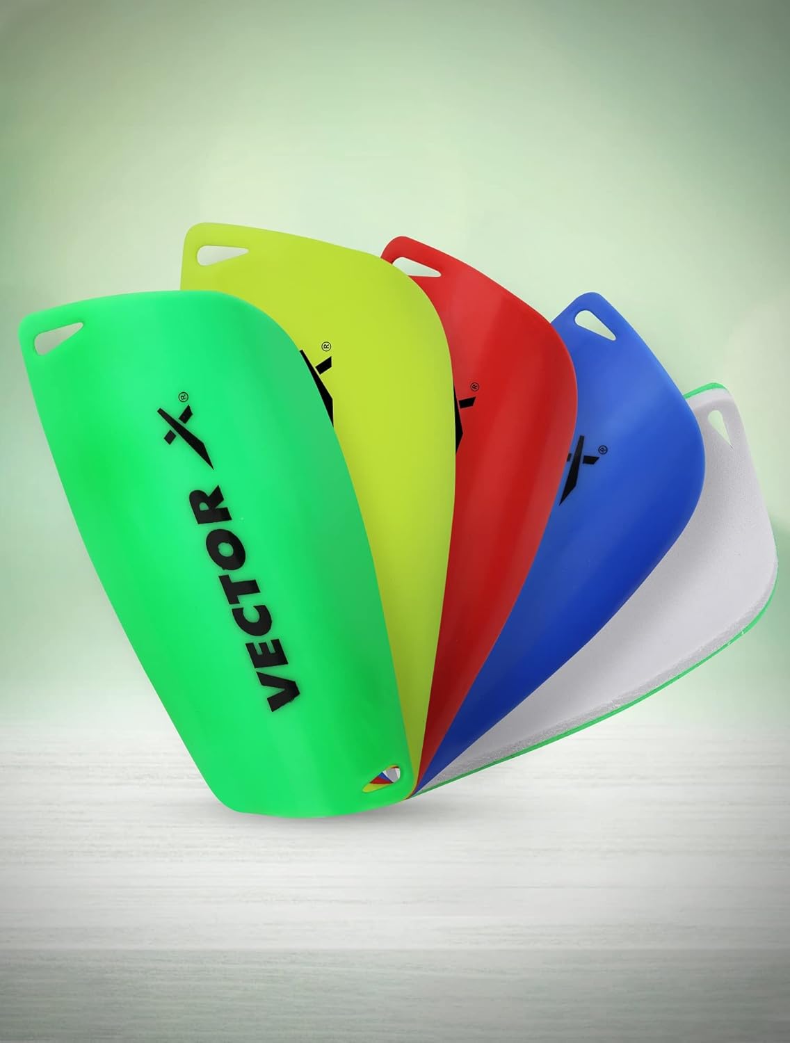 VECTOR X Invader Shin Guards for Football (4 Pack) (M)