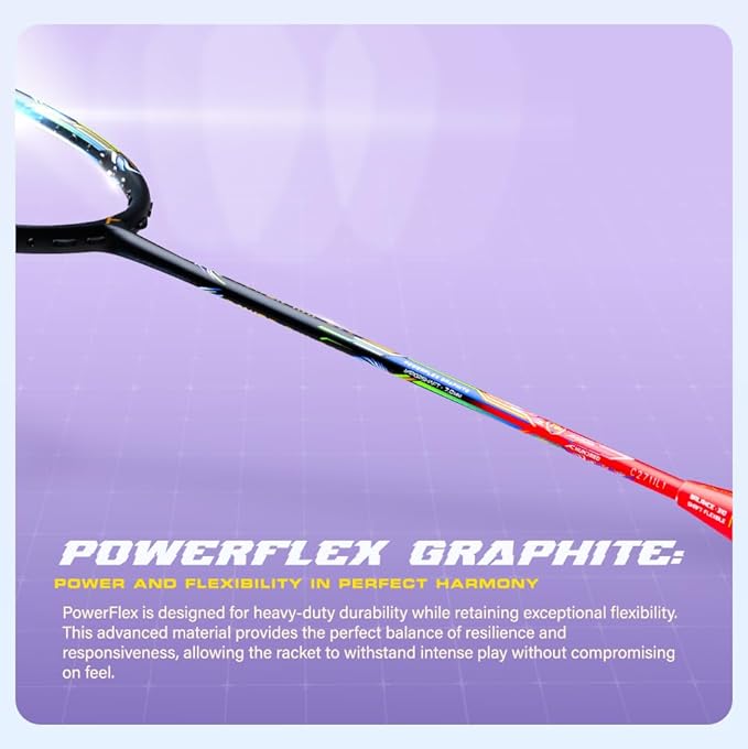 Hundred Power Ray 900 Badmintonschläger mit Vollbezug | 79 Gramm | Maximale Spannung ≤32 lbs