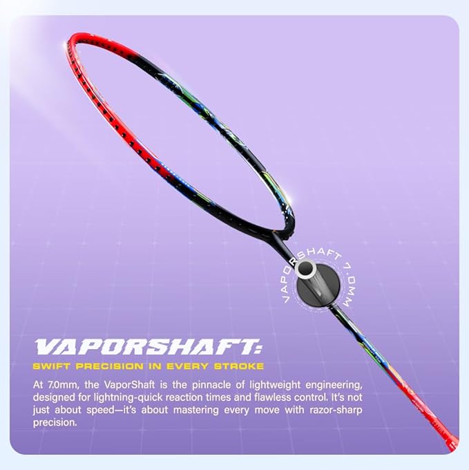 Hundred Power Ray 900 Badmintonschläger mit Vollbezug | 79 Gramm | Maximale Spannung ≤32 lbs