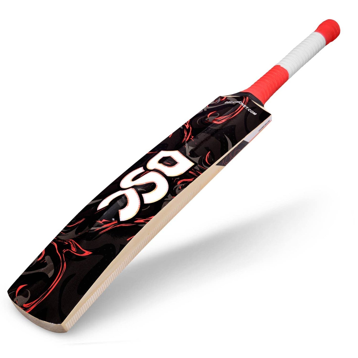 DSC Lava Cricketschläger für Herren und Jungen (Beige) | Material: Kashmir Willow | Leichtgewicht | Kostenloser Bezug | Spielfertig | Für fortgeschrittene Spieler | Ideal für Lederball