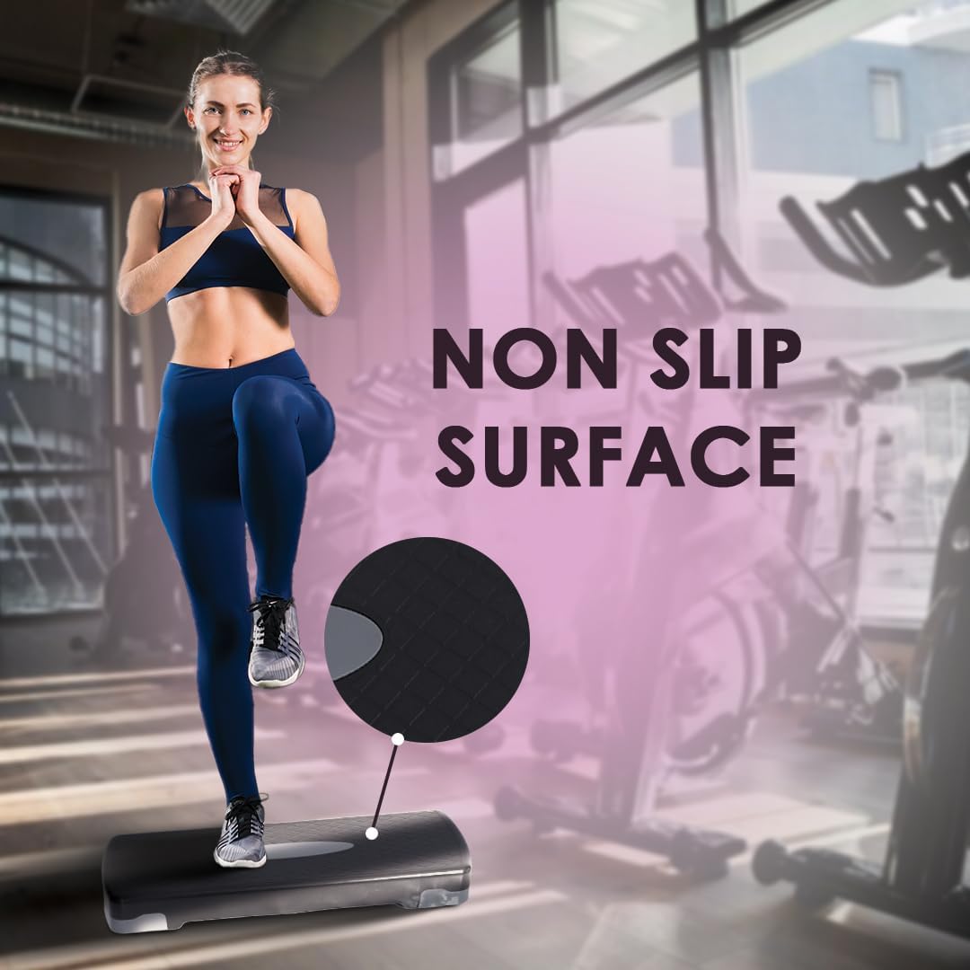 Endless Aerobic Übung Stepper Plattform mit 2 einstellbaren Höhen | Verschiedene | Material: ABS-Kunststoff | Übung Plattform | Ideal für Fitnessstudio und zu Hause | Cardiofitness | Für Männer und Frauen