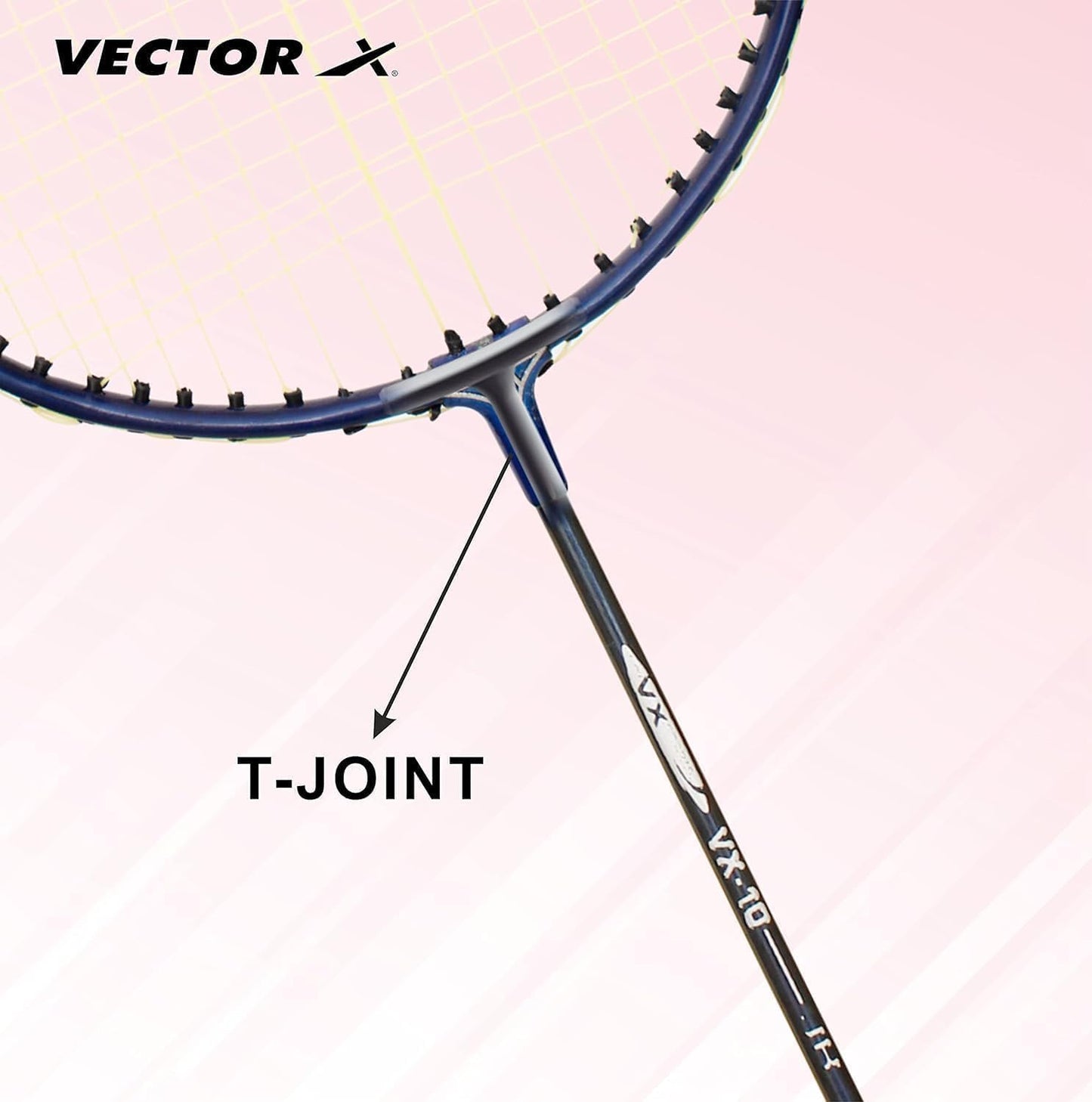 Vector X badminton racket | Color: Multicolour | Size: One size | For men & boys | Material: Aluminium | Set of 2 with 3 nylon shuttlecocks | Outdoor play, backyards | Sports training