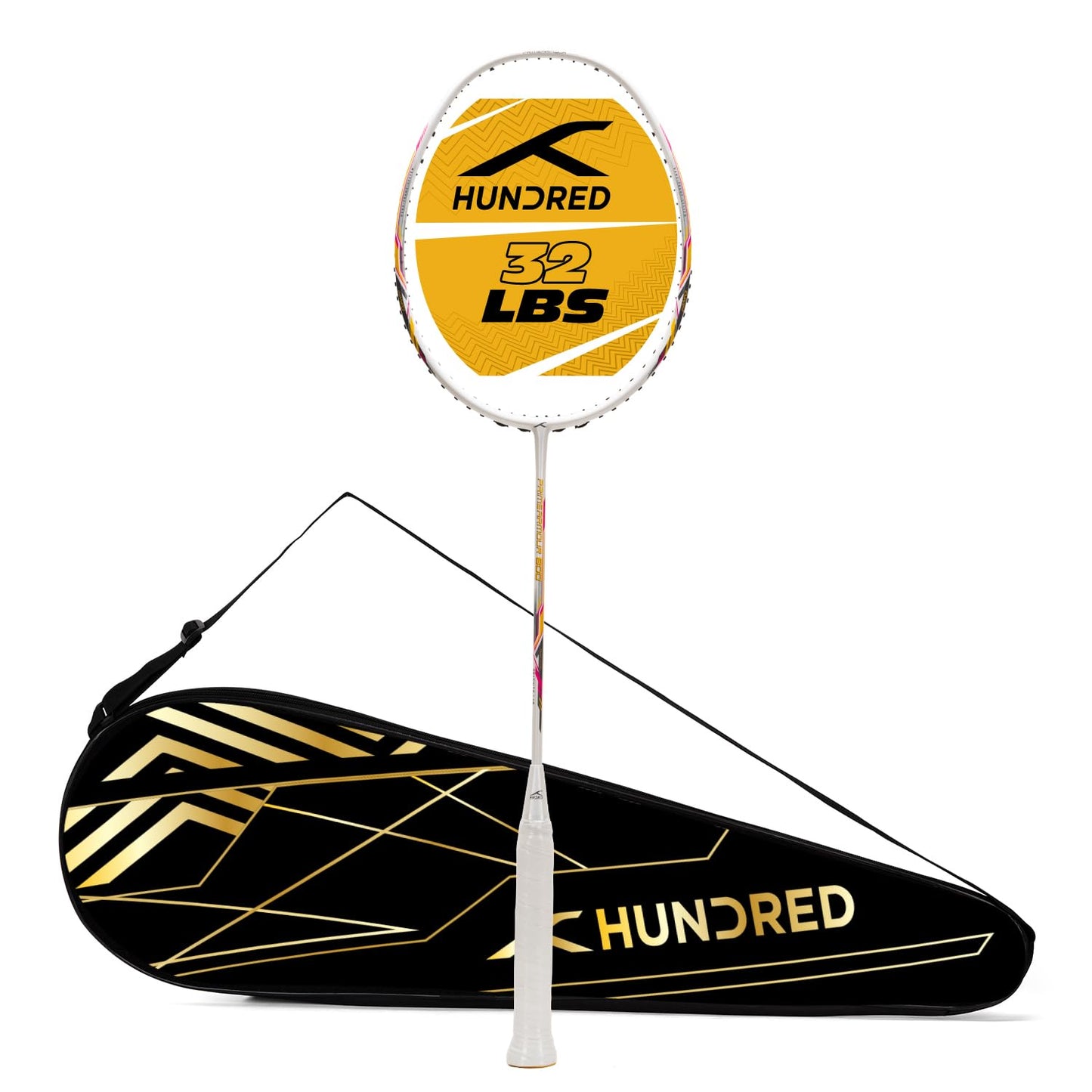 Hundred Primearmour 800 Badmintonschläger mit Carbonfasersaiten | Material: Carbonfaser | Geschlecht: Unisex | 84 g 4U Leichtgewicht