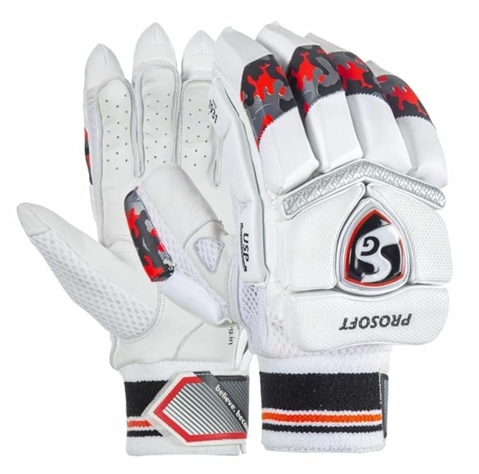 SG Prosoft Cricket Schlaghandschuhe | Mehrfarbig | Größe: Jugend | Für Linkshänder-Schlagmann