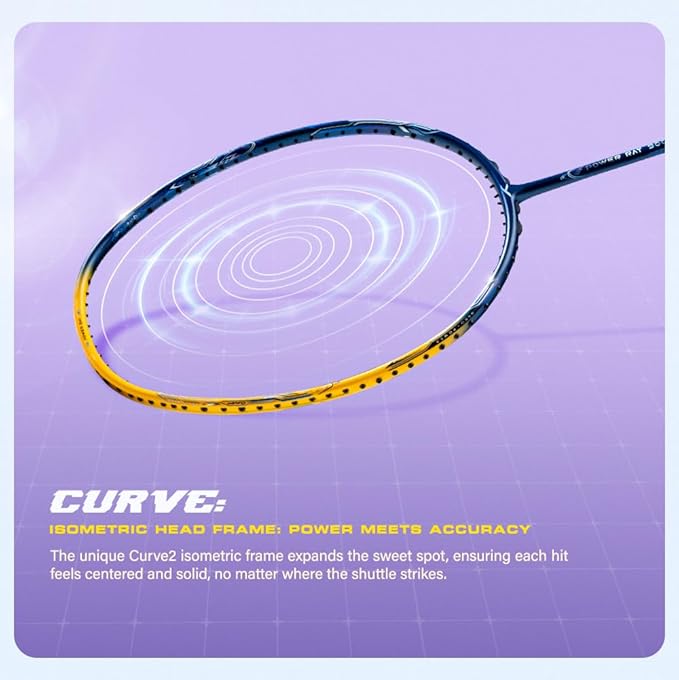 Hundred Power Ray 900 Badmintonschläger mit Vollbezug | 79 Gramm | Maximale Spannung ≤32 lbs