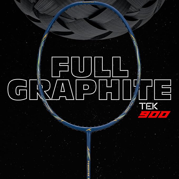 Hundred Powertek 900 Series Badmintonschläger aus Graphit mit vollständiger Abdeckung (Gewicht: 4 HE)