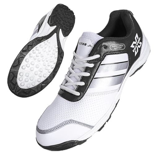 Vector X Blast Cricket Shoes | Color: White & Black | Size: 6 UK/ 7US / 40EU | For Men & Boys | Material: Synthetic Leather | Increase your training load | Recover faster