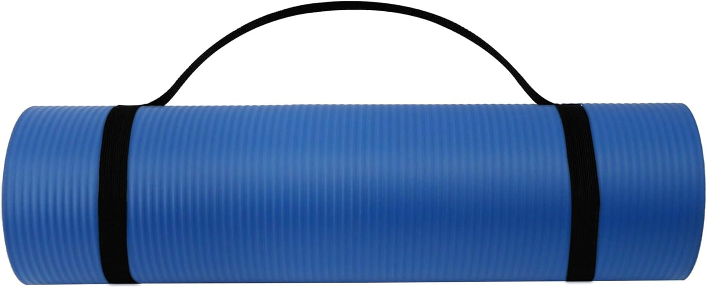 Endless NBR Black Yoga Matte | Bequeme und strapazierfähige Gymnastikmatte | Anti-Rutsch-Phthalat getestet | Größe: 183 * 61cm, 1cm dick | Farbe: Schwarz | NBR-Schaum | Übung, Yoga, Pilates und Workouts