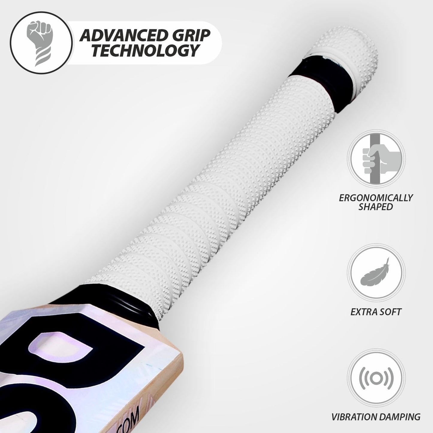 DSC Condor Flicker Kashmir Willow Cricket Bat | Farbe: Multicolor | Größe: 2 | Für Männer & Jungen | Material: Holz | Massive Ränder | Exquisite Balance