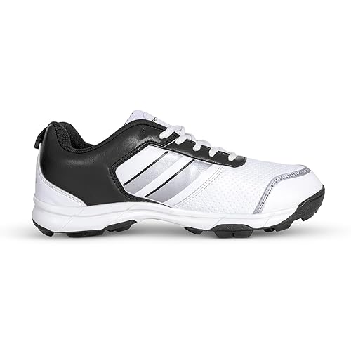 Vector X Blast Cricket Shoes | Color: White & Black | Size: 6 UK/ 7US / 40EU | For Men & Boys | Material: Synthetic Leather | Increase your training load | Recover faster