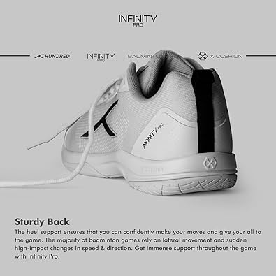 HUNDRED Infinity Pro Non-Marking Professional Badminton Shoe for Men