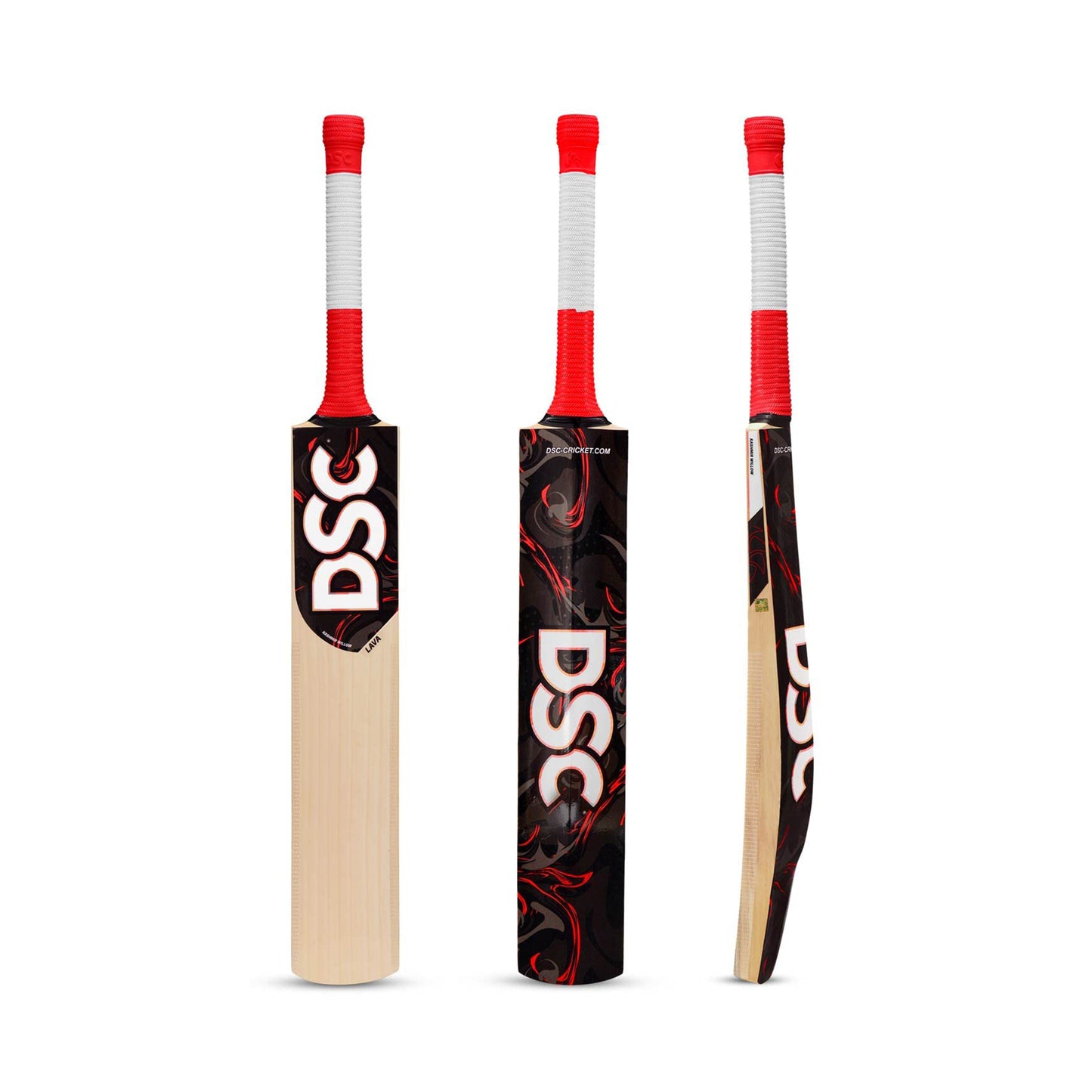 DSC Lava Cricket Bat for Men and Boys (Beige, Size -6) | Material: Kashmir Willow | Lightweight | Free Cover | Ready to Play | For Intermediate Players | Ideal for Leather Balls