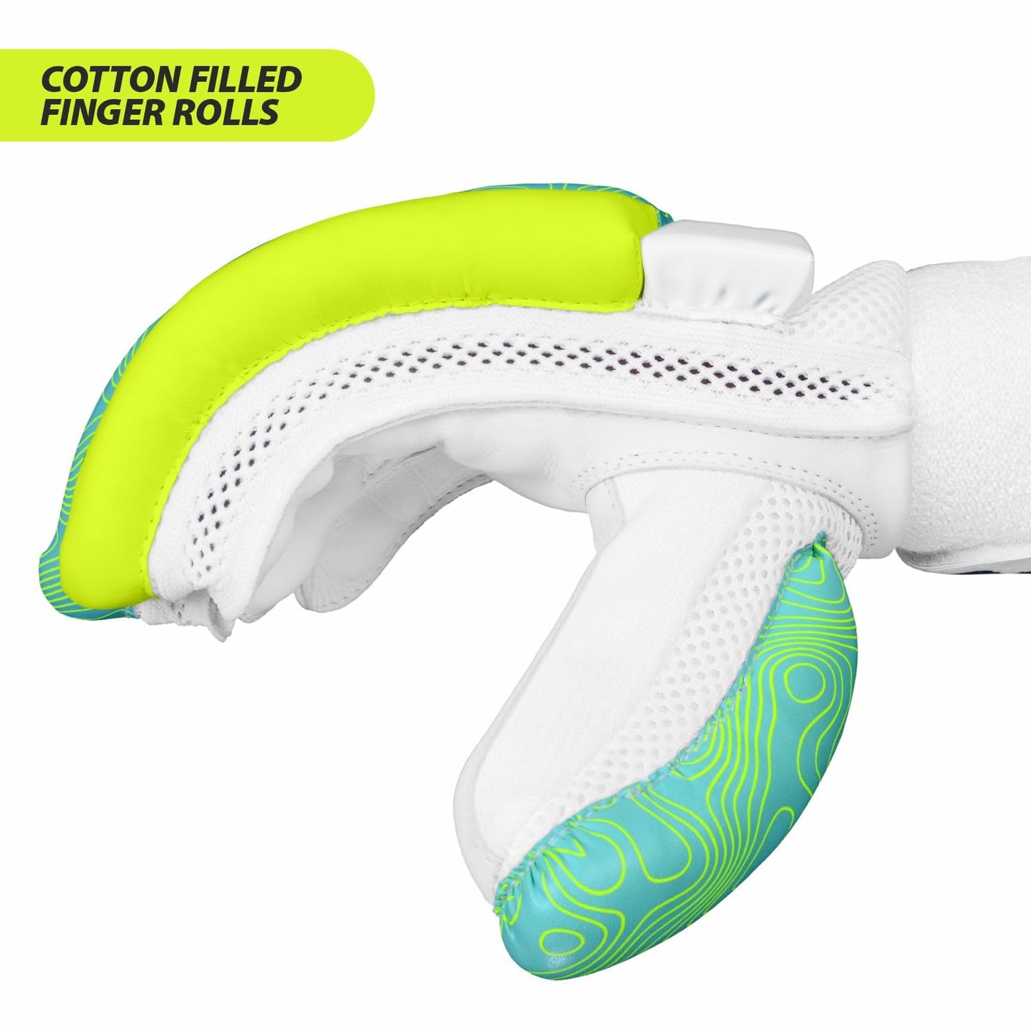 DSC Condor Atmos Cricket Batting Gloves | Multicolor | Für Linkshänder Batsman