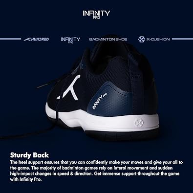 HUNDRED Infinity Pro Non-Marking Professional Badminton Shoe for Men