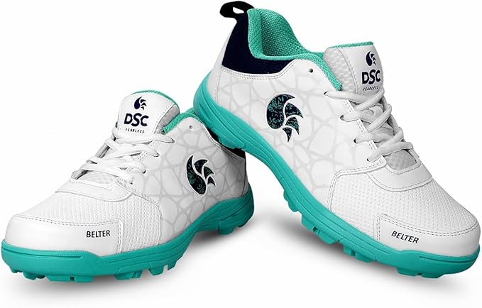 DSC Belter Cricket Schuhe | Teal Blue | Für Jungen und Männer | Eva Sock Liner | Leichte Sohle | Langlebig