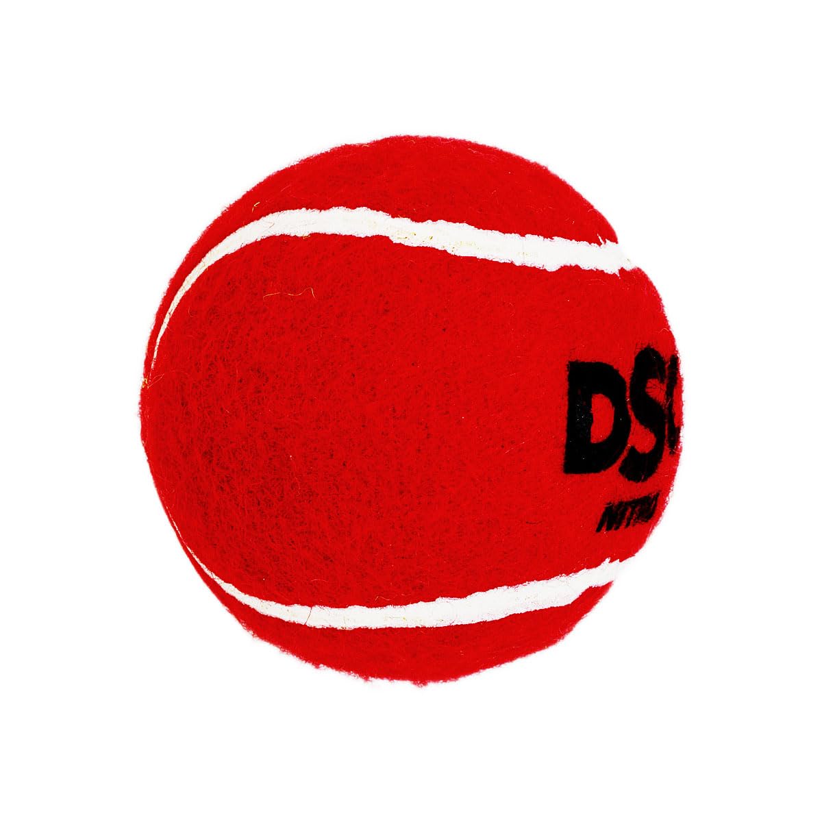 DSC Nitro lightweight rubber tennis ball (Pack of 6) | Color: red | Premium outer felt for greater durability | Rubberized seams | Ideal for beginners