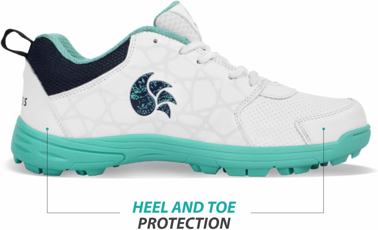 DSC Belter Cricket Schuhe | Teal Blue | Für Jungen und Männer | Eva Sock Liner | Leichte Sohle | Langlebig