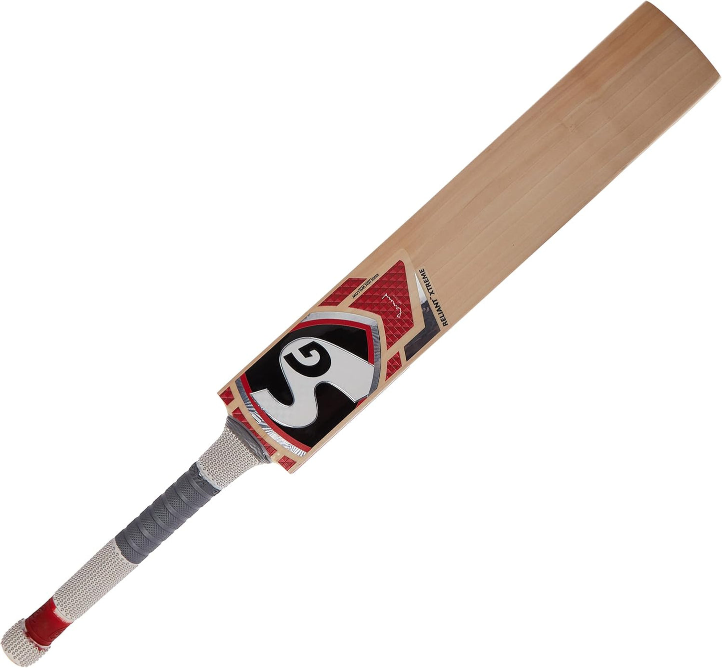 SG Reliant Xtreme Cricketschläger aus englischer Weide Grade 5 (Größe: kurzer Griff, Lederball)