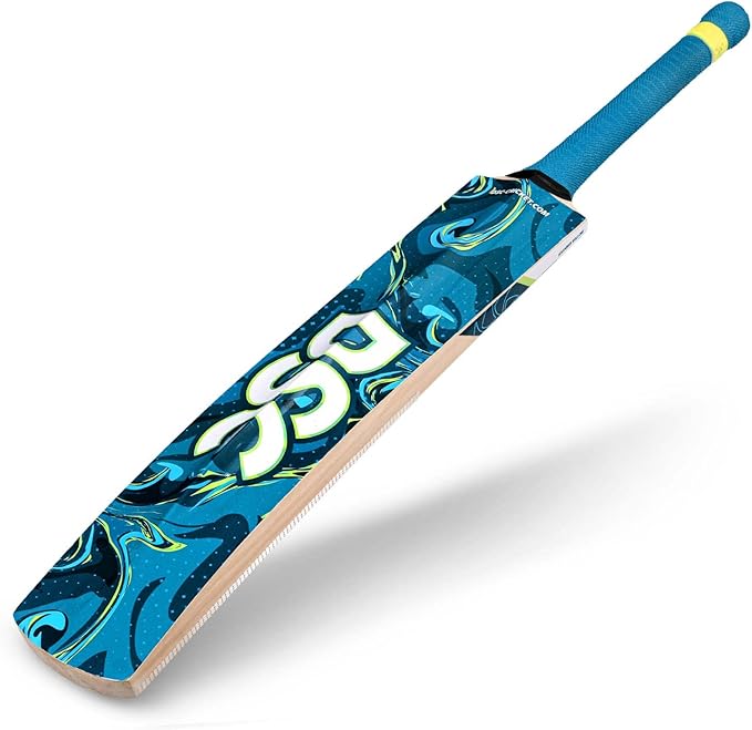DSC Drake Cricketschläger für Herren und Jungen (Beige, Größe - Herren) | Material: Kashmir Willow | Leichtgewicht | Kostenloser Bezug | Spielfertig | Für Fortgeschrittene Spieler