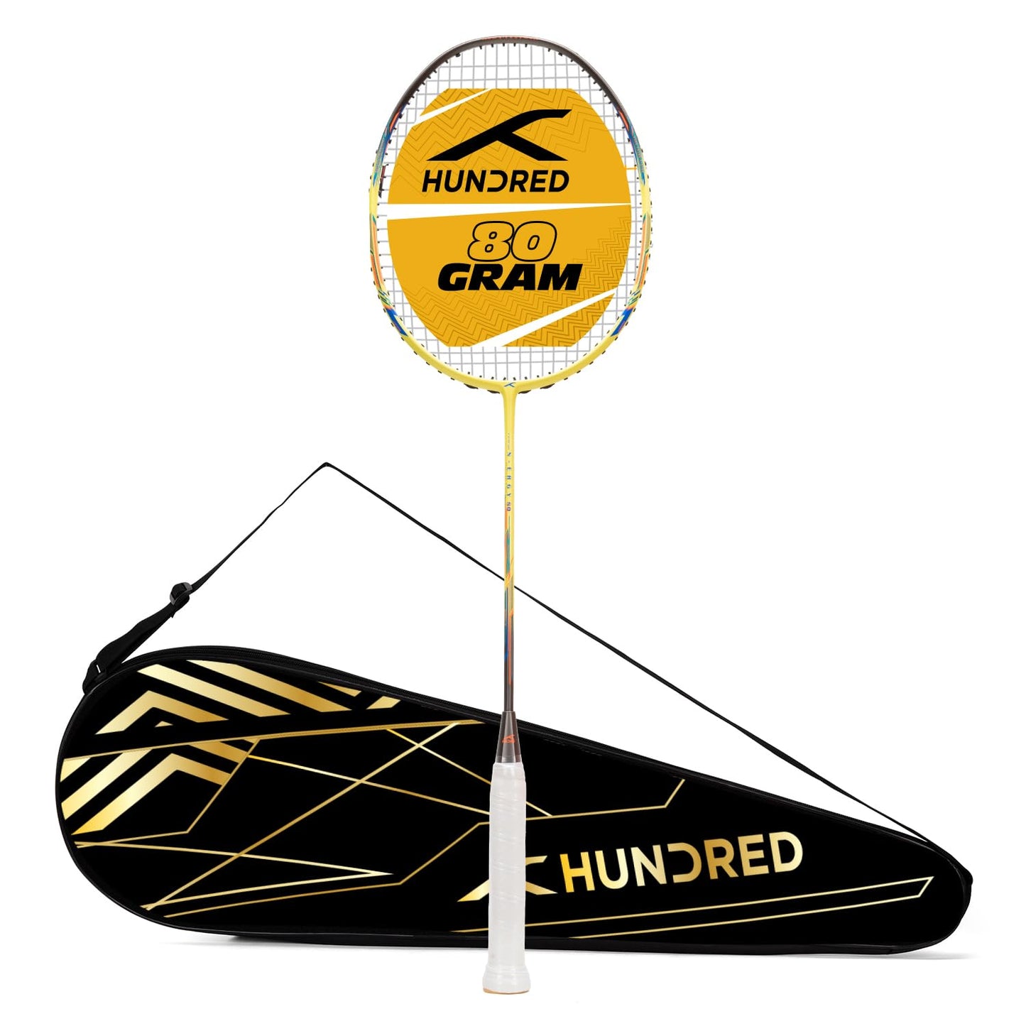 Hundred N-ERGY 80 Badmintonschläger, dunkelgrau/rot