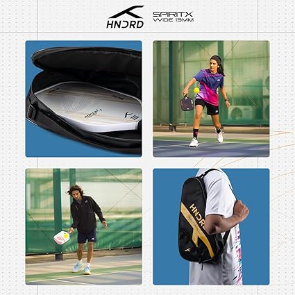Hundred Spirit X Wide Pickleball-Schläger | USA Pickleball-zertifiziert | Leicht, explosive Kraft und Geschwindigkeit | 13 mm Performance-Kern | Premium-Griff für kontrolliertes Spiel