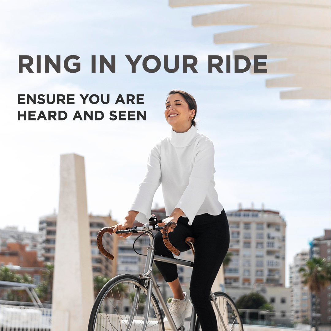 Endless EL1057 Classic Bicycle Bell for Ring | Material : Aluminium Alloy | This Bell with Loud Sound can be Used for Road Mountain Bike Handlebars | This Bell has Compass for Direction