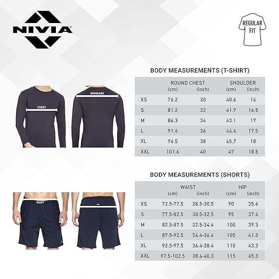 NIVIA Dominator Torwarttrikot-Set für Herren (orange/marineblau, XL)