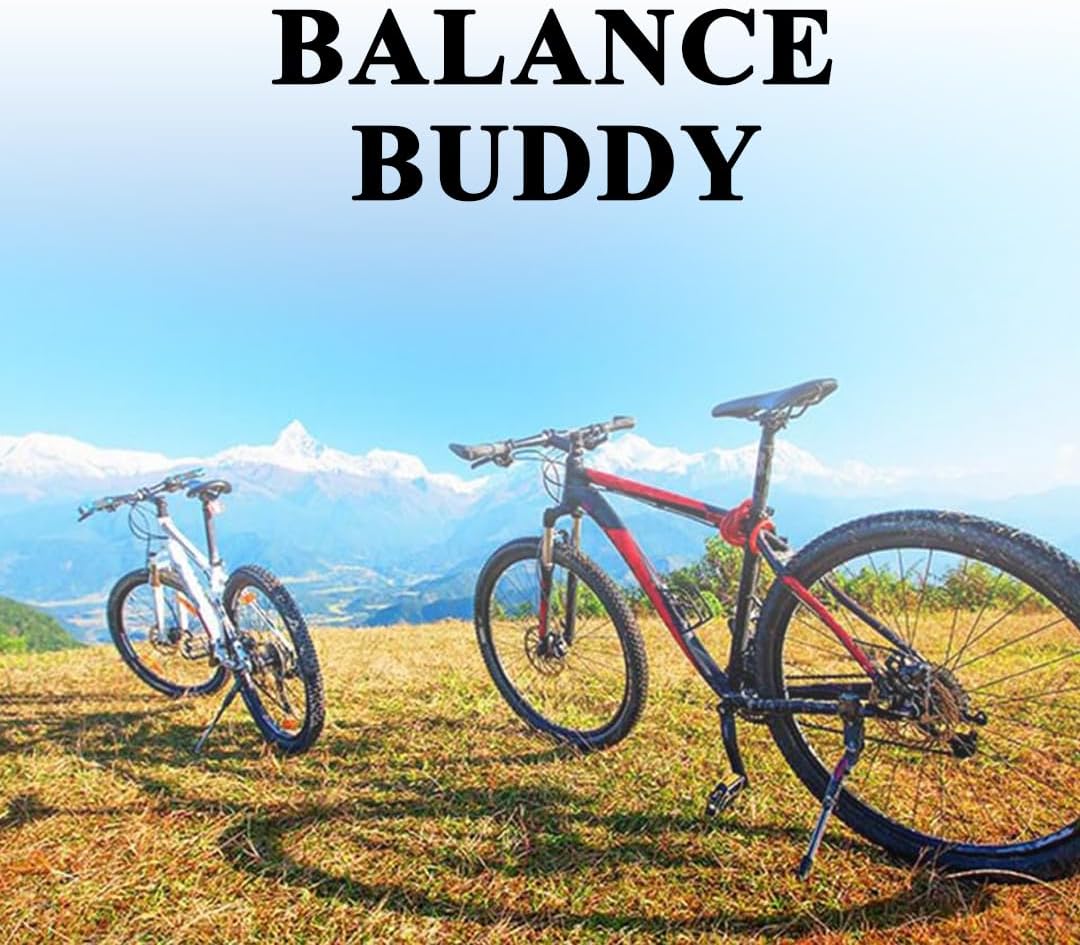 Endless EL1054 Verstellbarer 24-29 Zoll schwarzer Fahrrad-Seitenständer aus Aluminiumlegierung mit Doppelmutter für alle Arten von Fahrrädern oder Motorrädern