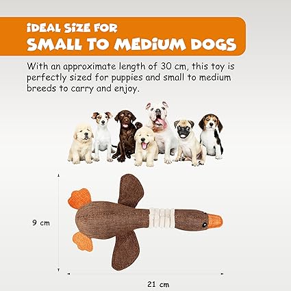 FUNFY 3er Pack Crinkle Duck Toy für kleine, mittelgroße Rassen, Nicht für Aggressive Kauer, niedliche Plüsch-Enten mit weichem Quietscher, Spaß für Welpen im Haus | Spiel- und Kauspielzeug