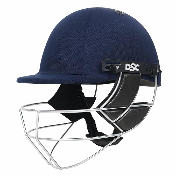 DSC Defender Cricket-Helm | Für Männer & Jungen | Verstellbares Stahlgitter | Rückenstützriemen | Leichtgewicht