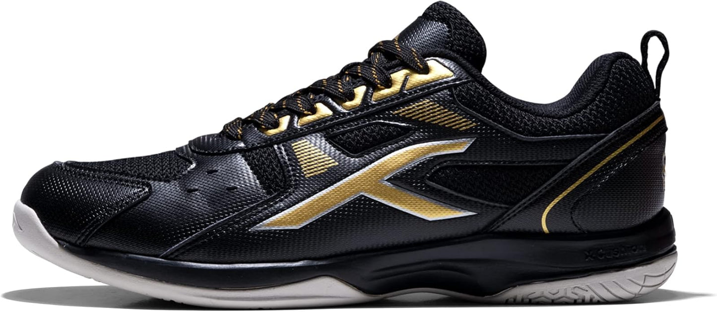 Hundred Raze Unisex Badminton Sports Shoes (Non-Marking) | for Indoor Squash, Table Tennis, Basketball & Paddle Pickle | Lightweight | X-Cushion, Toe Assist