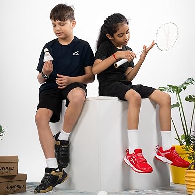 HUNDRED Herren Court Star Badminton Schuhe (Non Marking) | Leicht & Langlebig | X-Cushion Schutz